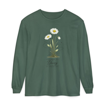 April Birth Flower Long Sleeve T-Shirt