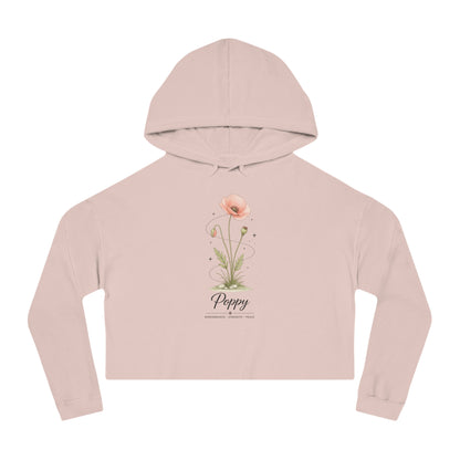 Poppy Cropped Hooded Sweatshirt