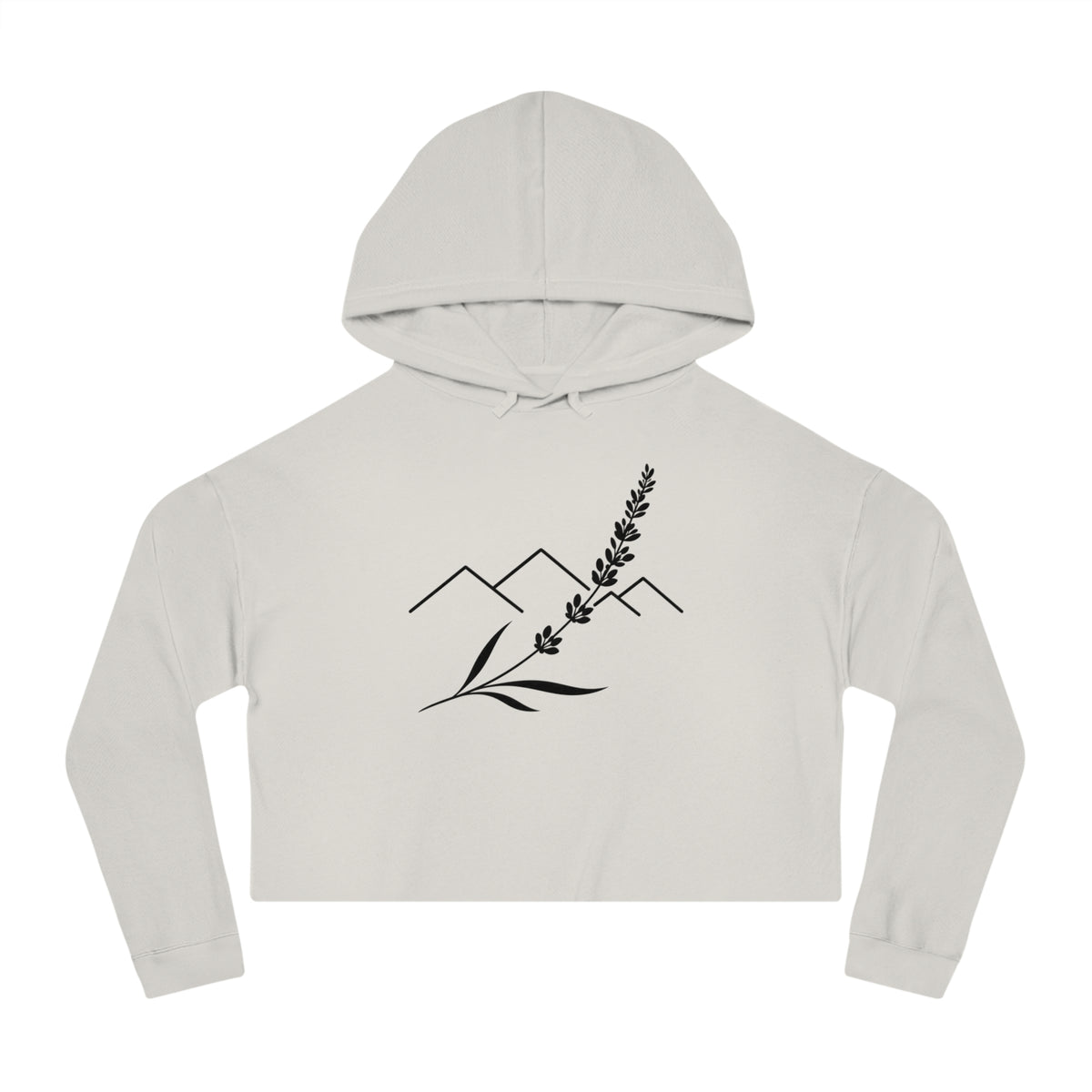 Lavender Ridge Cropped Hooded Sweatshirt