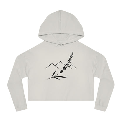Lavender Ridge Cropped Hooded Sweatshirt