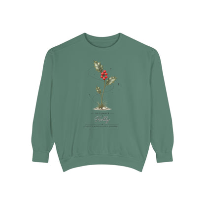December Birth Flower Sweatshirt