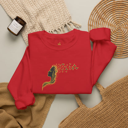 Her Flight Embroidered Sweatshirt