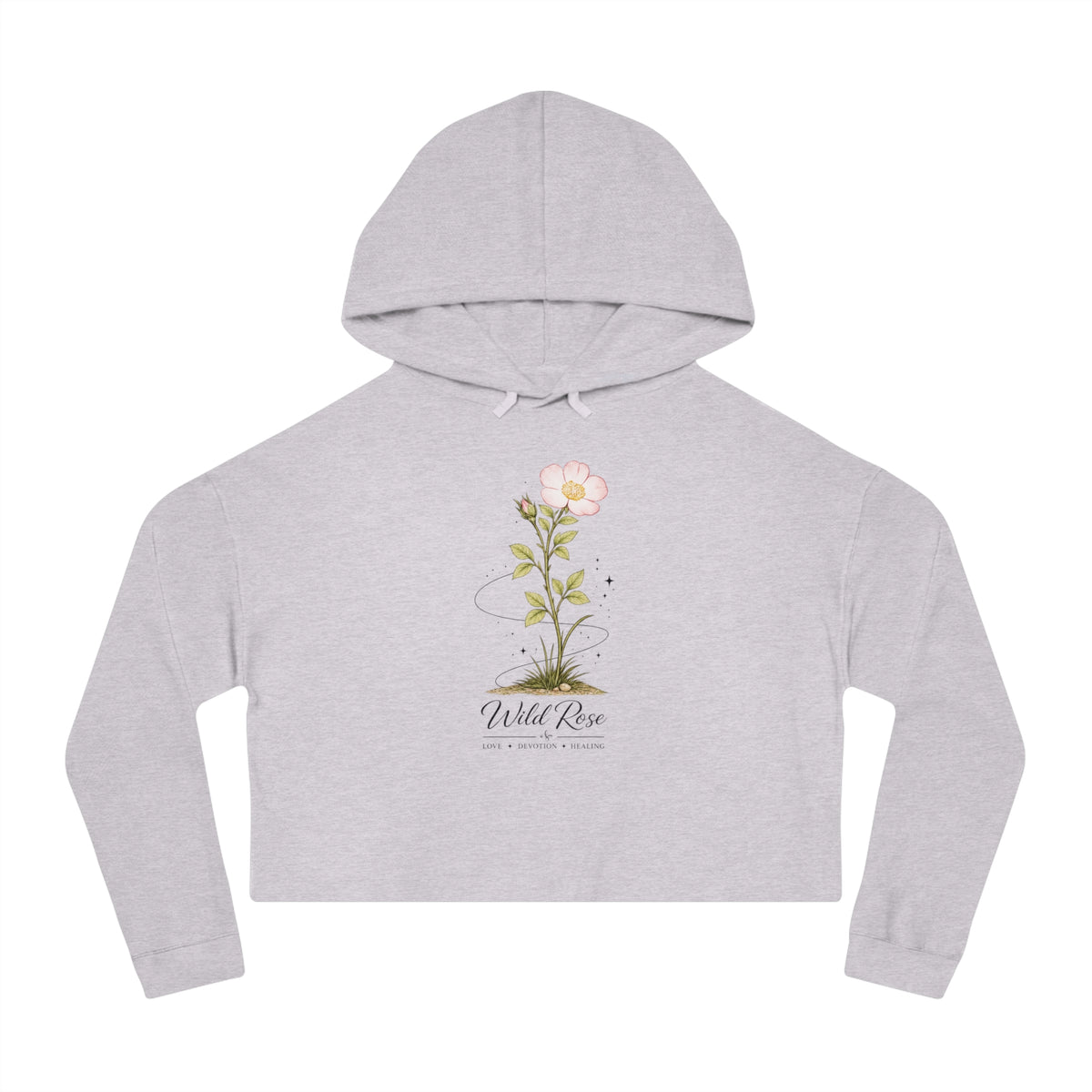 Wild Rose Cropped Hooded Sweatshirt