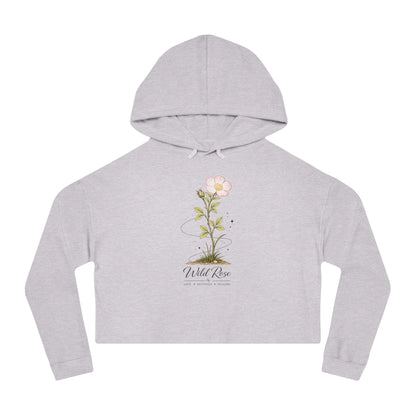 Wild Rose Cropped Hooded Sweatshirt