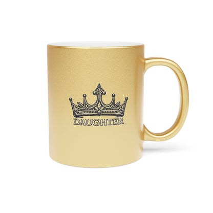 Daughter Crown Metallic Mug (Silver\Gold)