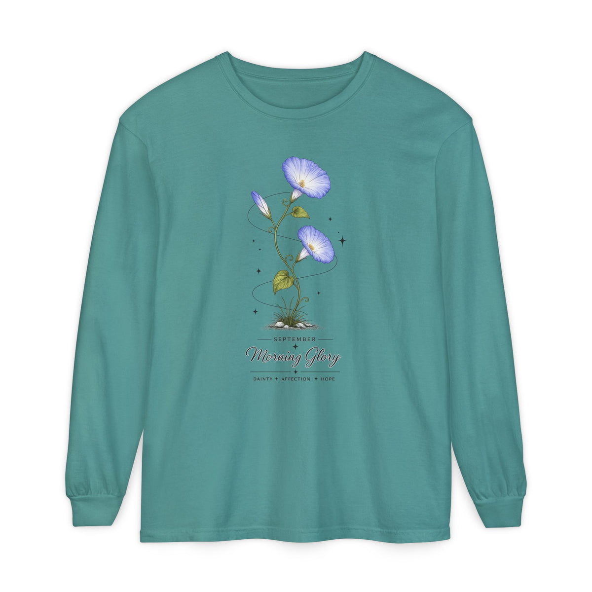 September Birth Flower Long Sleeve T-Shirt