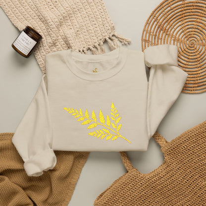 Wild Fern Embroidered Sweatshirt