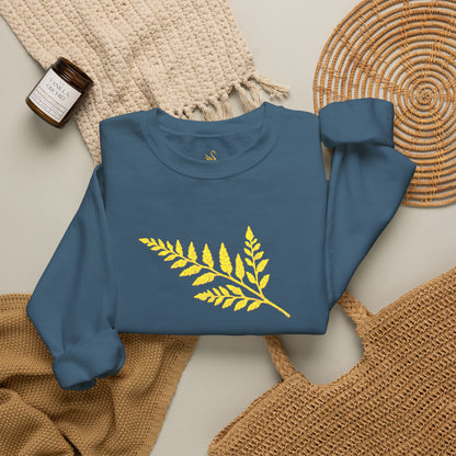 Wild Fern Embroidered Sweatshirt
