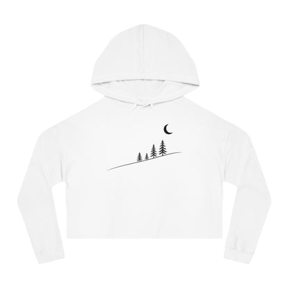 Moonlit Slope Cropped Hooded Sweatshirt