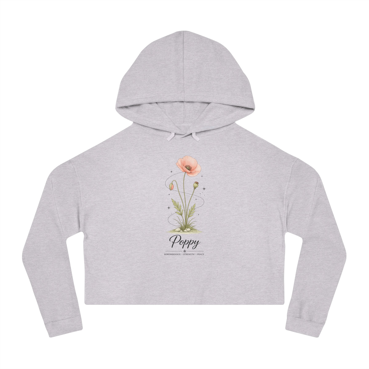 Poppy Cropped Hooded Sweatshirt