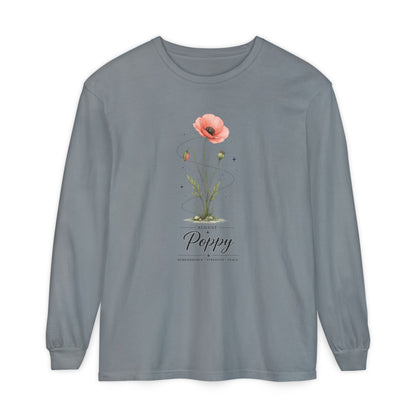 August Birth Flower Long Sleeve T-Shirt