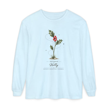 December Birth Flower Long Sleeve T-Shirt