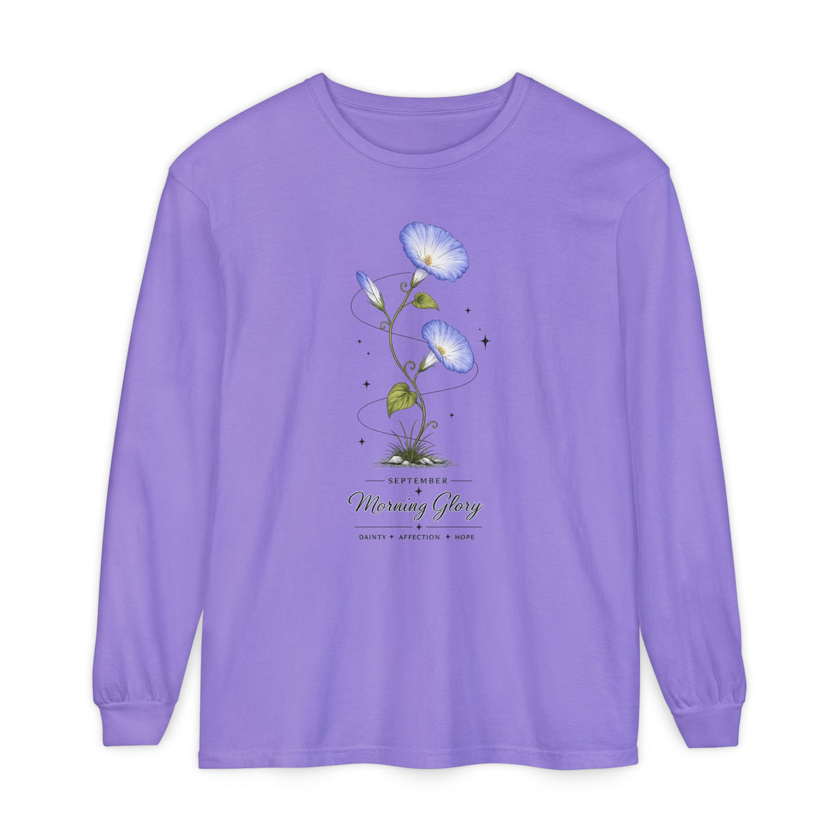 September Birth Flower Long Sleeve T-Shirt