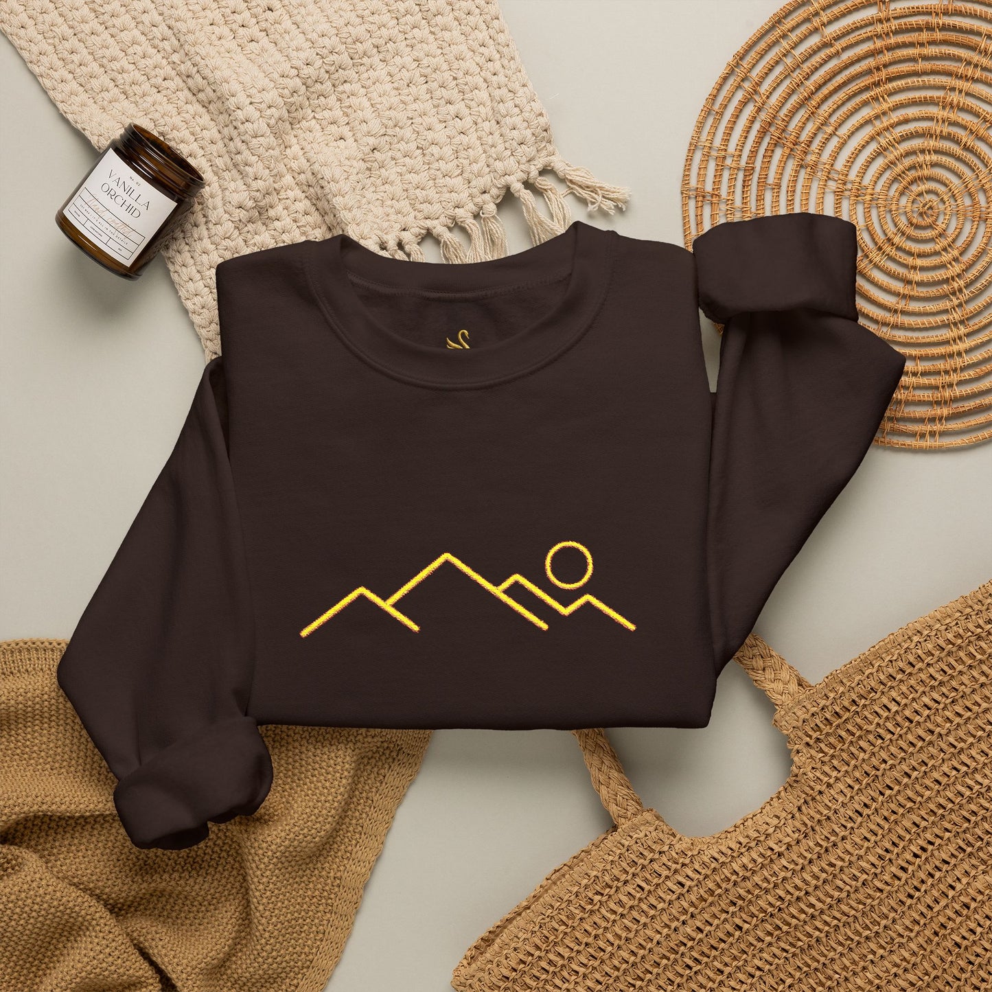 Mountain Majesty Embroidered Sweatshirt