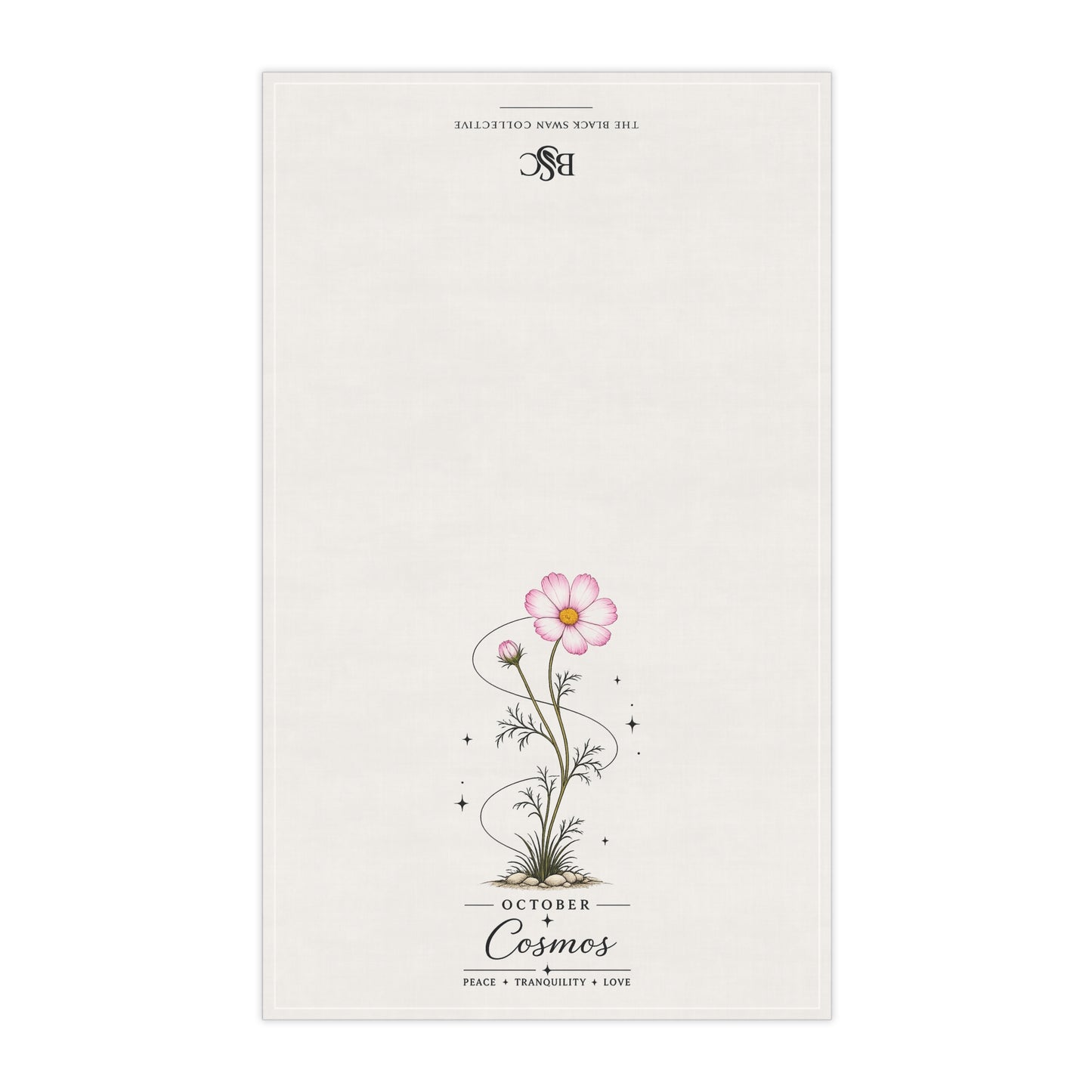 October Birth Flower Tea Towel