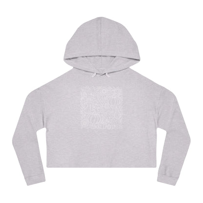 Autumn Whimsy Cropped Hooded Sweatshirt