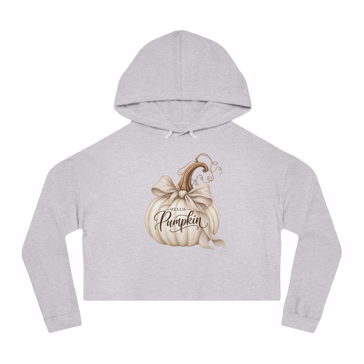 Pumpkin Charm Cropped Hooded Sweatshirt