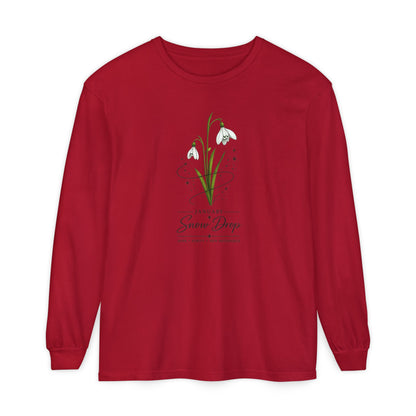 January Birth Flower Long Sleeve T-Shirt