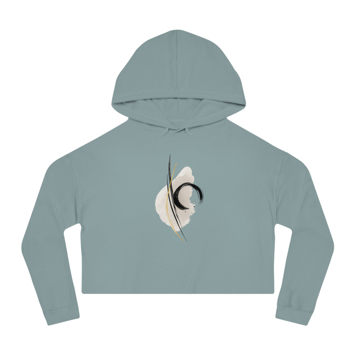 Aligned Cropped Hooded Sweatshirt