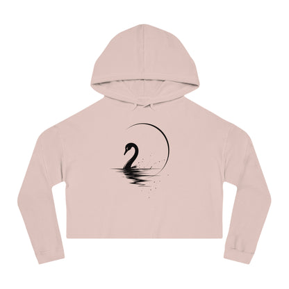 Moonlit Cropped Hooded Sweatshirt