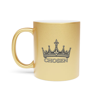 Chosen Crown Metallic Mug (Silver\Gold)