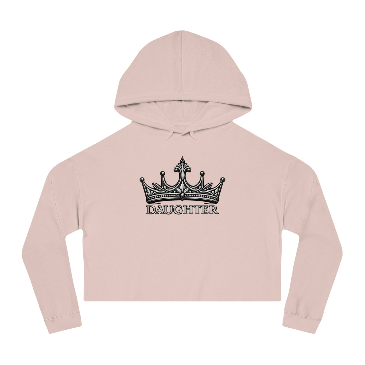 Daughter Crown Cropped Hooded Sweatshirt