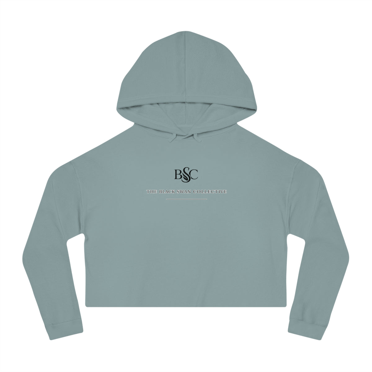 Signature Logo Cropped Hooded Sweatshirt