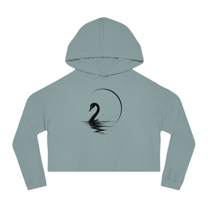 Moonlit Cropped Hooded Sweatshirt