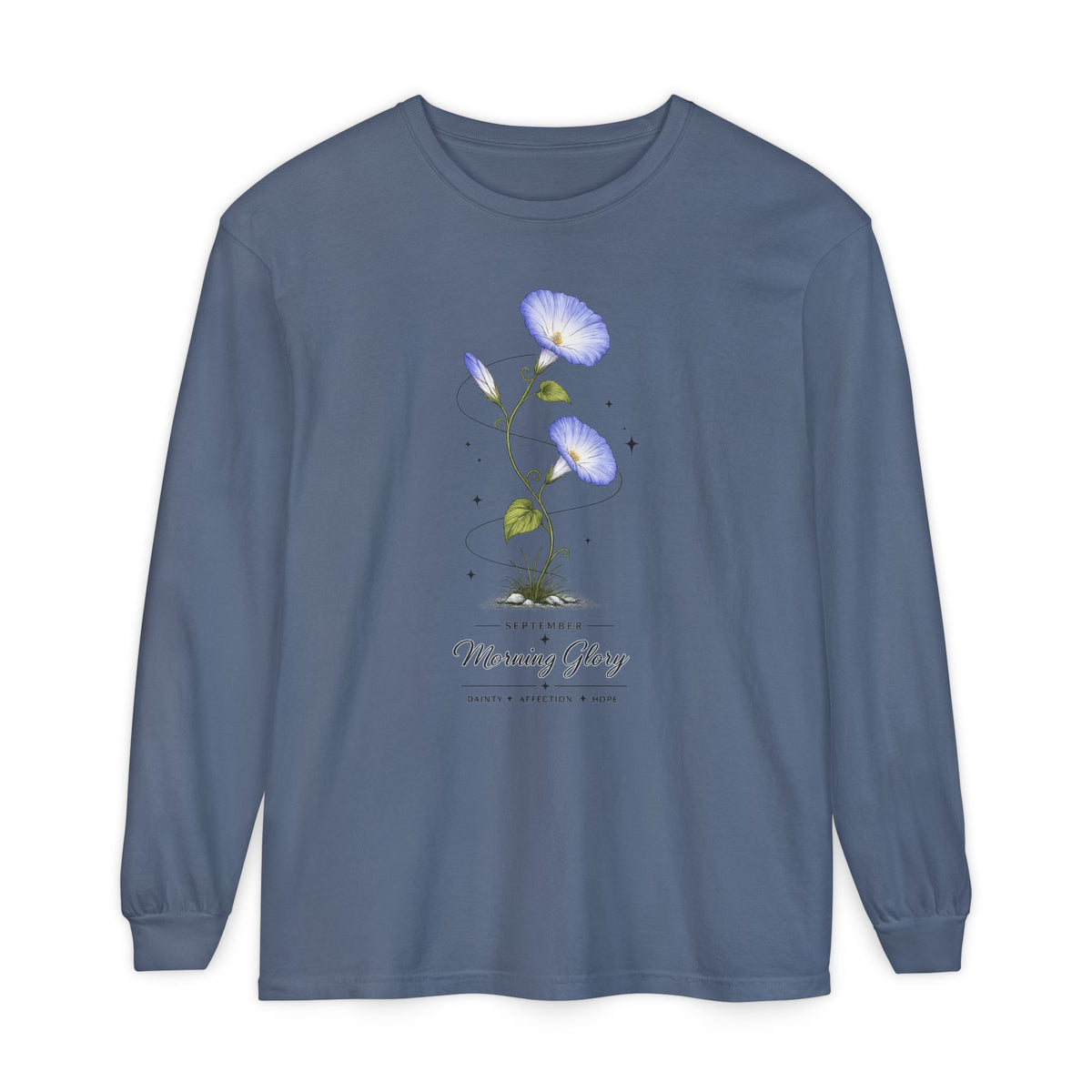 September Birth Flower Long Sleeve T-Shirt