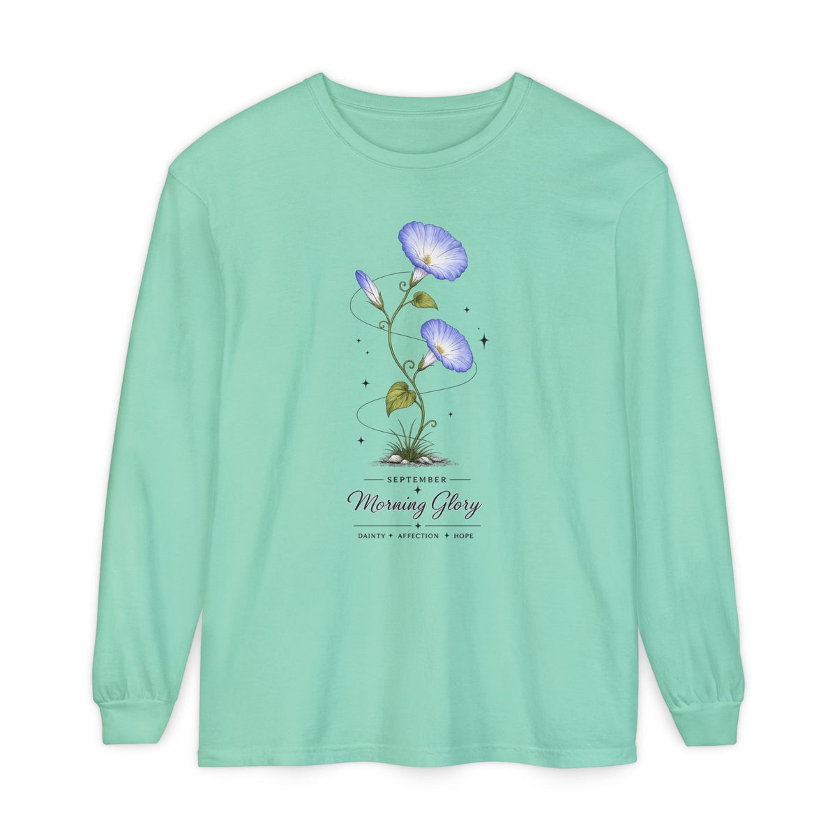 September Birth Flower Long Sleeve T-Shirt