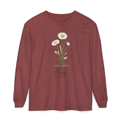 April Birth Flower Long Sleeve T-Shirt