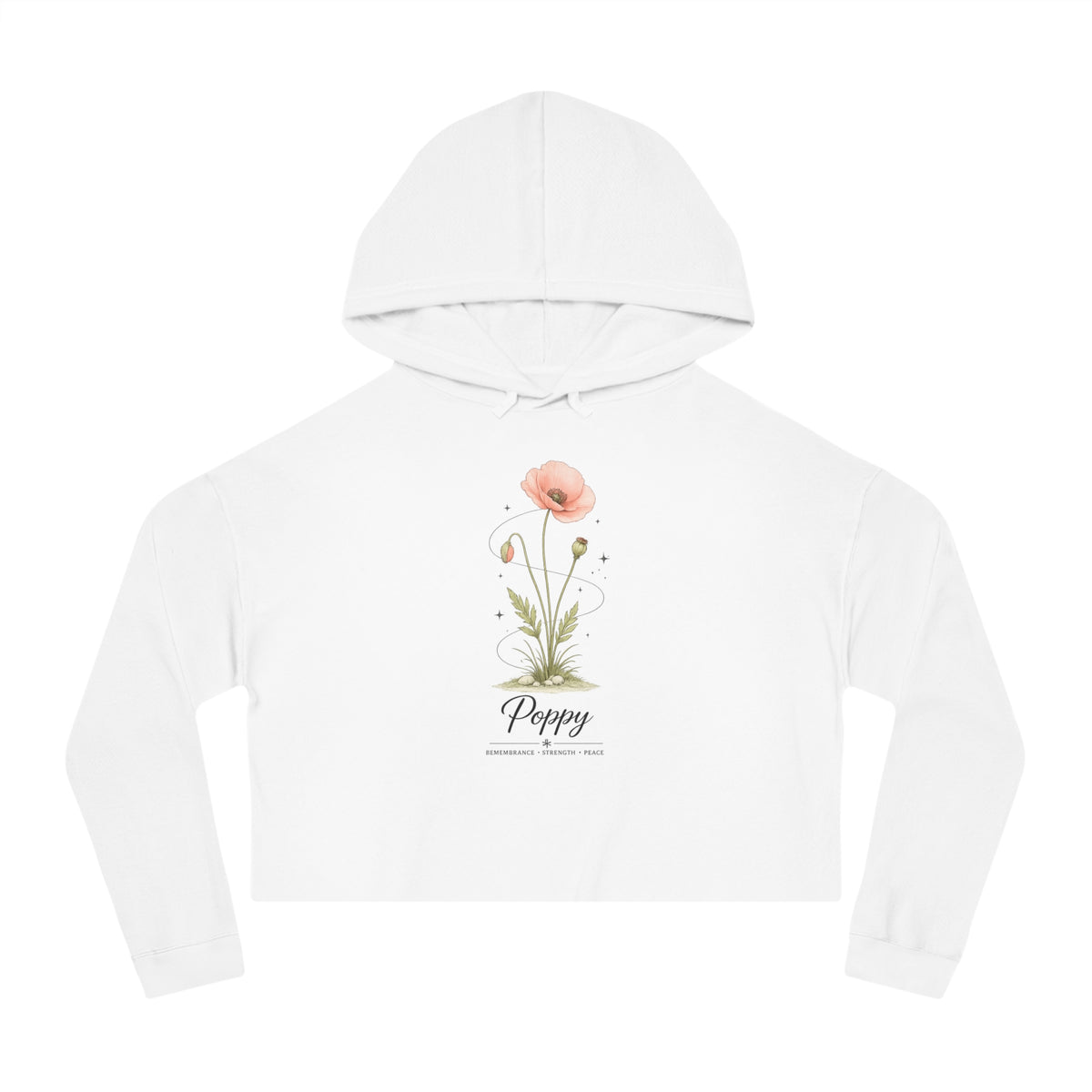 Poppy Cropped Hooded Sweatshirt
