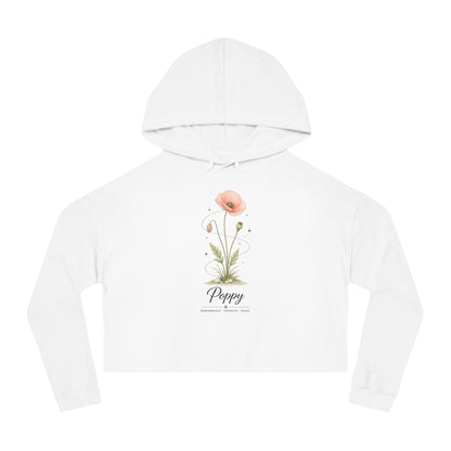 Poppy Cropped Hooded Sweatshirt