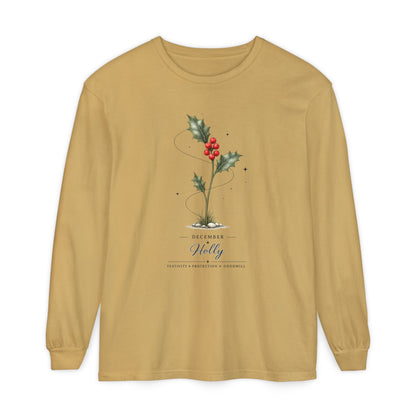 December Birth Flower Long Sleeve T-Shirt