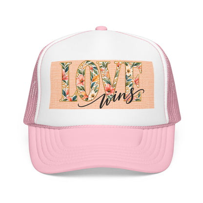 Love Wins Foam Trucker Hat