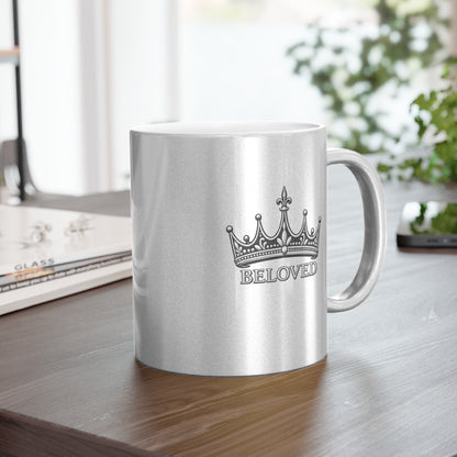Beloved Crown Metallic Mug (Silver\Gold)