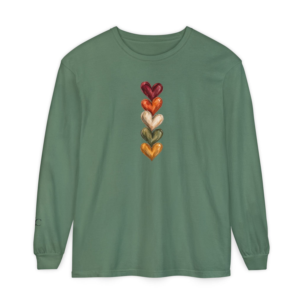 Hearts of Autumn Long Sleeve T-Shirt