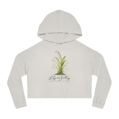 Lily of the Valley Cropped Hooded Sweatshirt