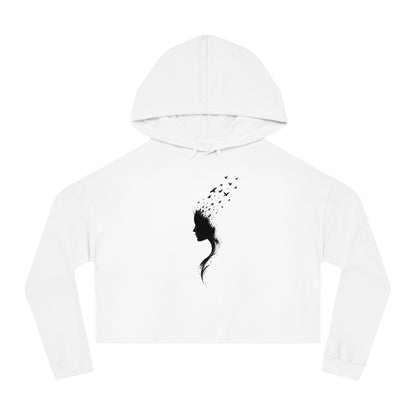 Her Flight Cropped Hooded Sweatshirt