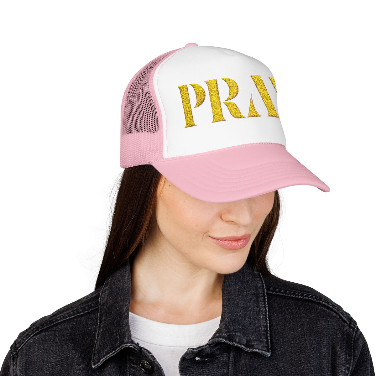 Pray Embroidered Foam Trucker Hat