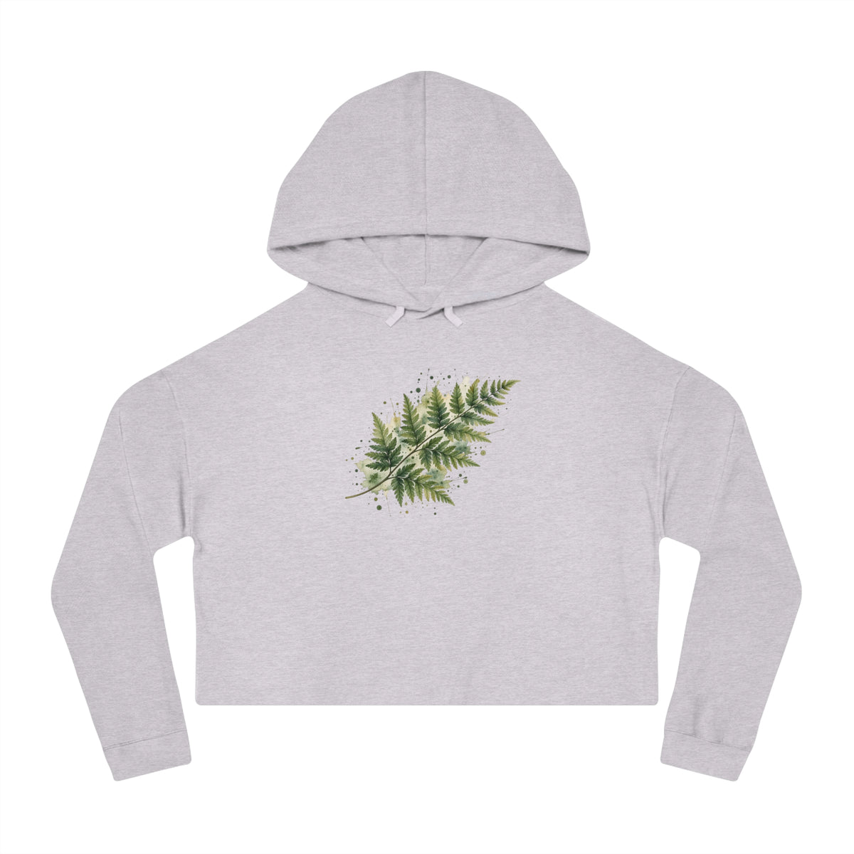 Whispering Fern Cropped Hooded Sweatshirt