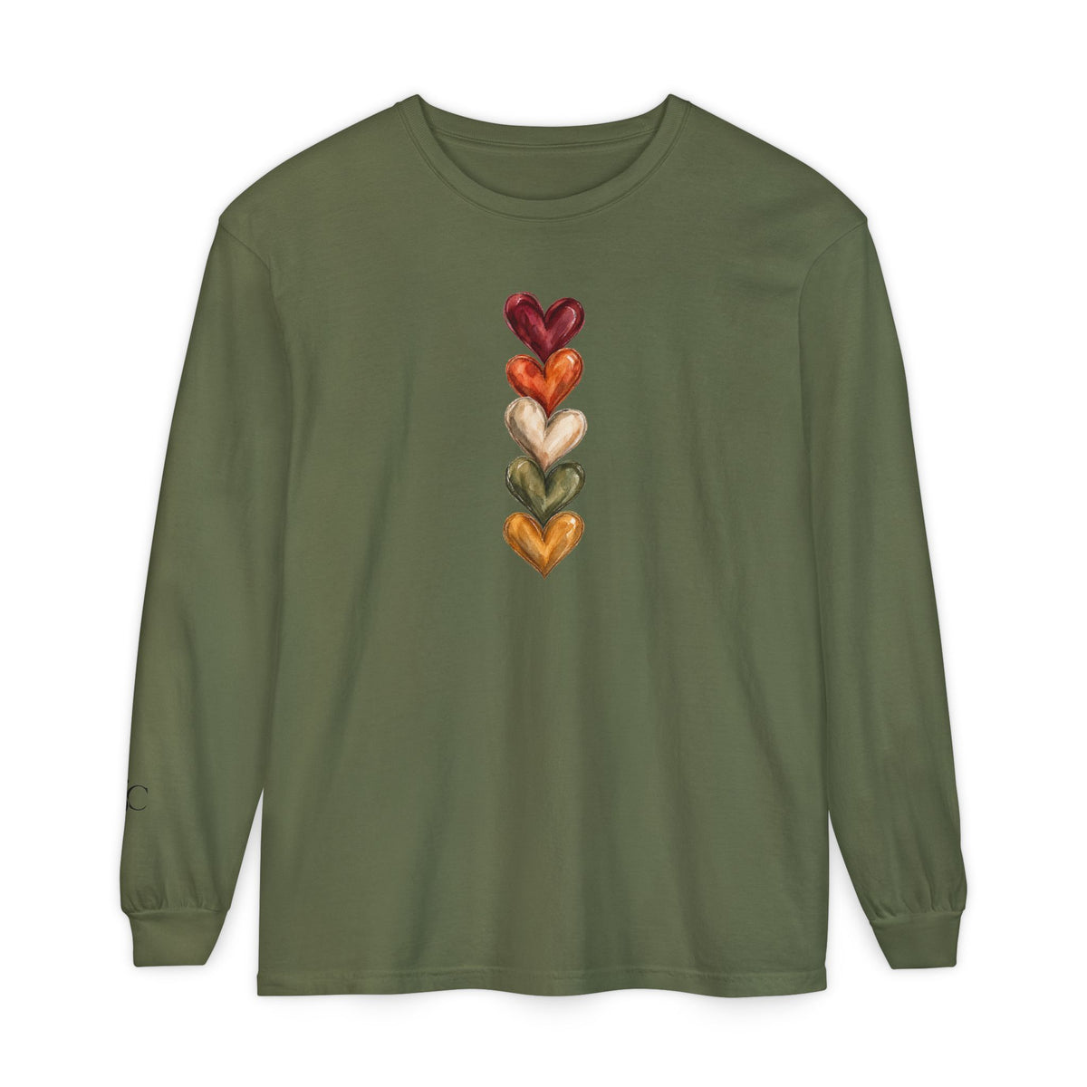 Hearts of Autumn Long Sleeve T-Shirt