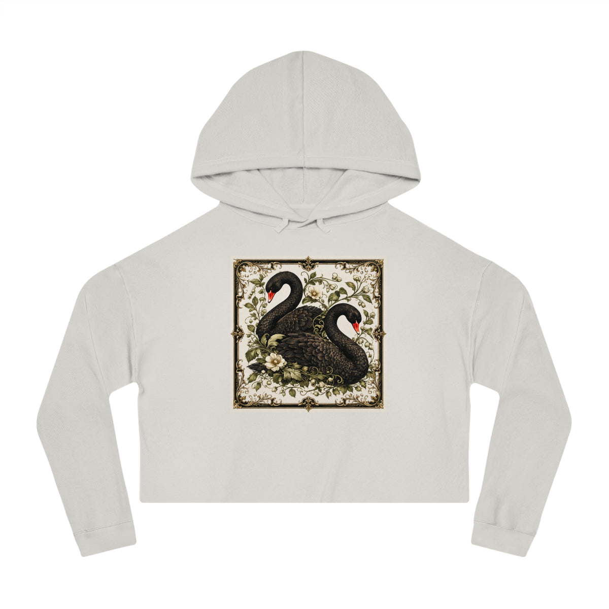 Botanical Flight Cropped Hooded Sweatshirt