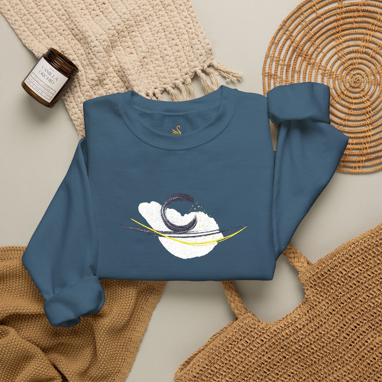 Aligned Embroidered Sweatshirt