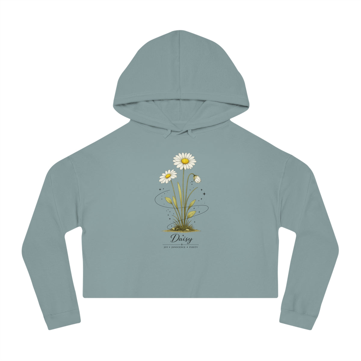 Daisy Cropped Hooded Sweatshirt