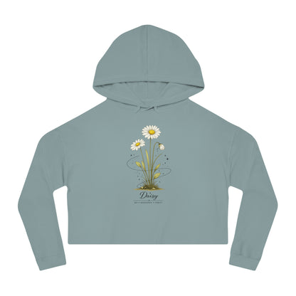 Daisy Cropped Hooded Sweatshirt