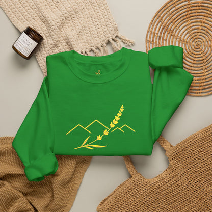 Lavender Ridge Embroidered Sweatshirt