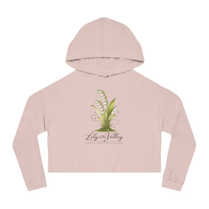 Lily of the Valley Cropped Hooded Sweatshirt