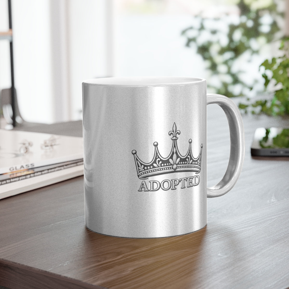 Crown Metallic Mug (Silver\Gold)