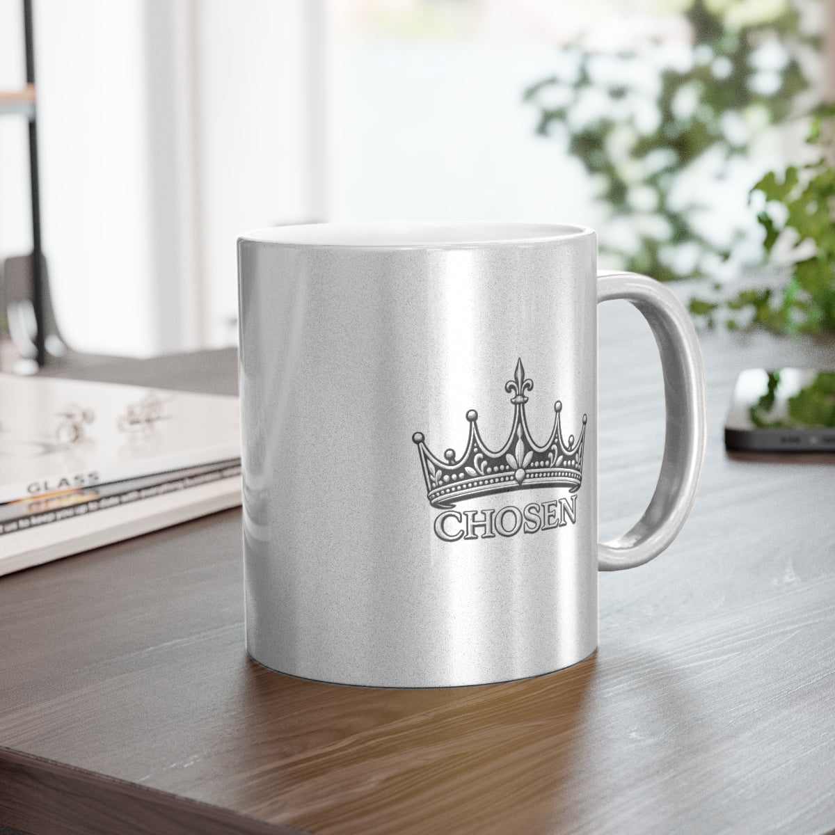 Crown Metallic Mug (Silver\Gold)